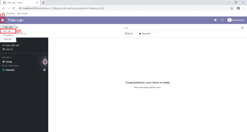Cài đặt Odoo Community 14