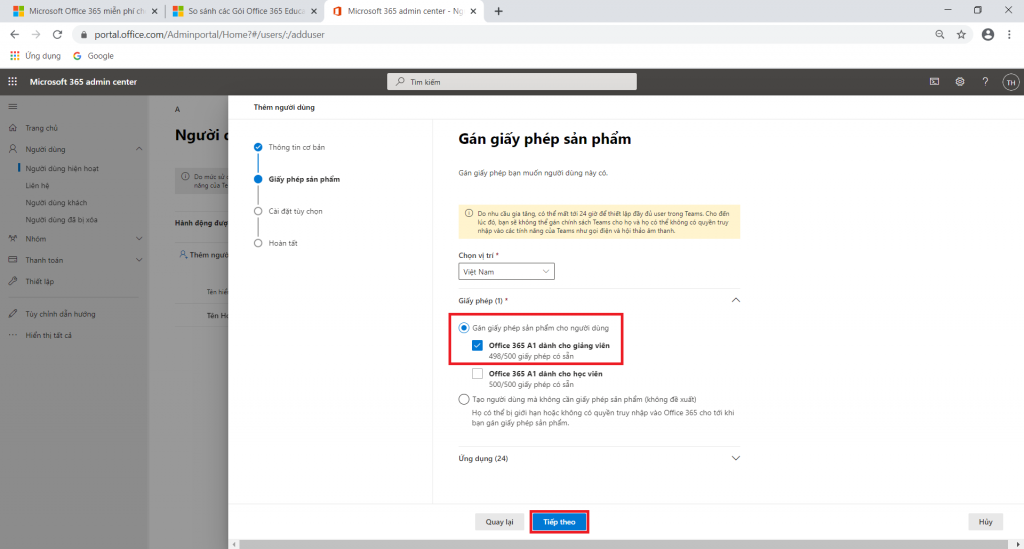 Microsoft 365 miễn phí