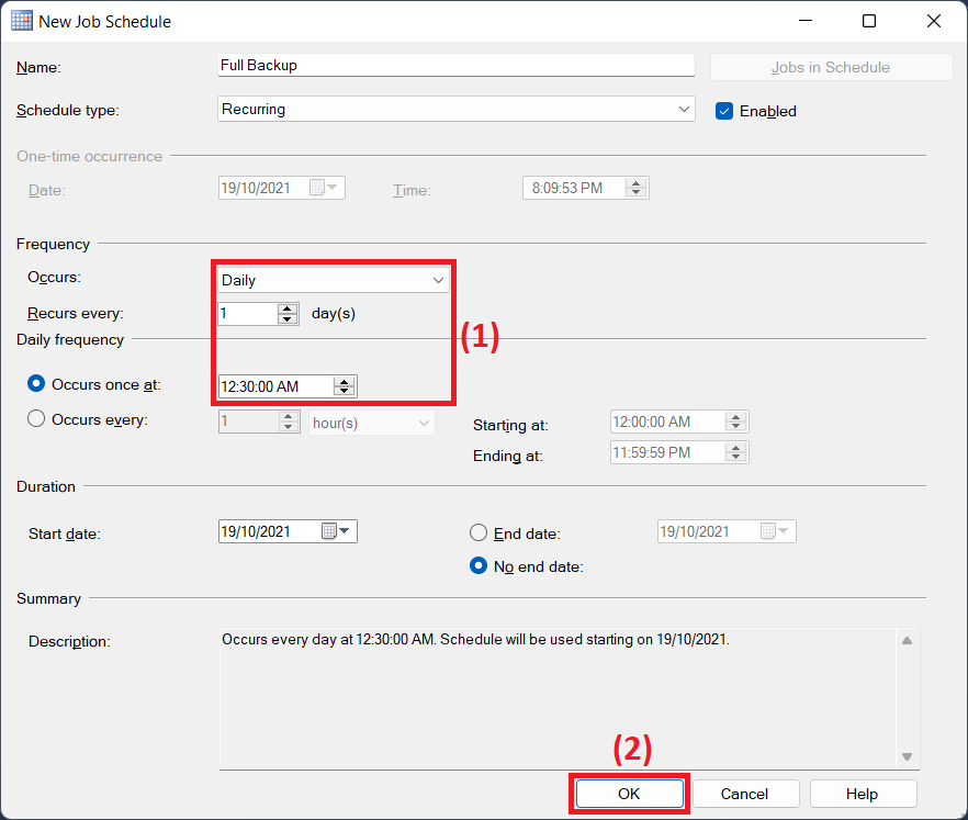 Hướng dẫn Backup Database SQL Server 2019