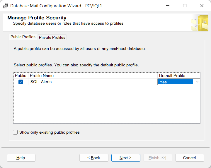 Manage Profile Security